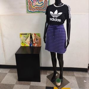 STRIPED COTTON SKIRT